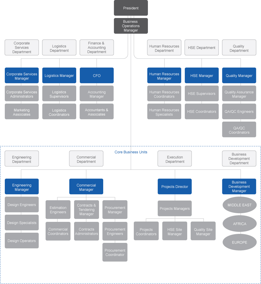 Commercial Organization Chart